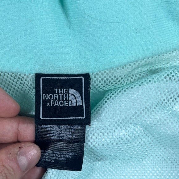 The North Face Jacket Womens Small HyVent Windbreaker Rain Hooded Nylon Teal - Picture 7 of 16